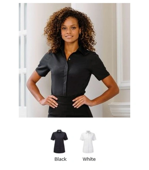 Russell Collection 961F Ladies Short Sleeve Ultimate Stretch Shi