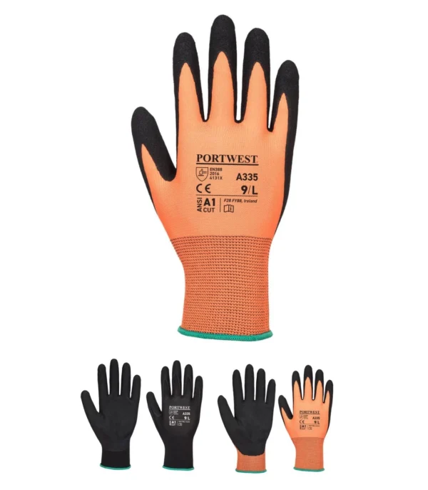 Portwest A335 - Dermi-Grip NPR15 Nitrile Sandy Glove