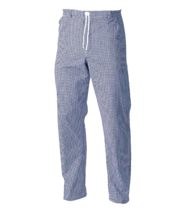 ORBIT FUSION CCTR1-BC CHEF'S TROUSERS: UNISEX BLUE CHECK