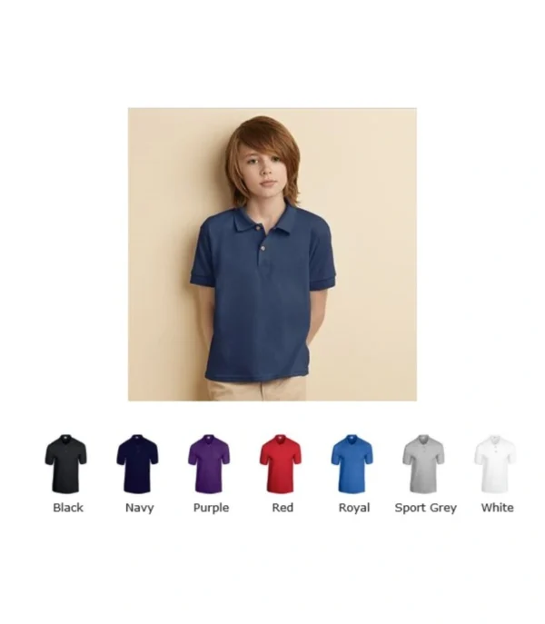Gildan GD40B Youth Dryblend Jersey Polo Shirt
