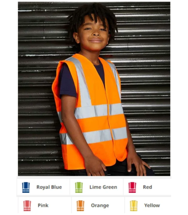 RX700B Pro RTX High Visibility Kids Waistcoat