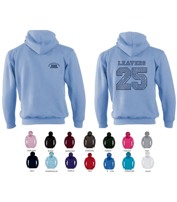 Cottonridge W72 School Leavers Senior Hoodie From £14.83+vat