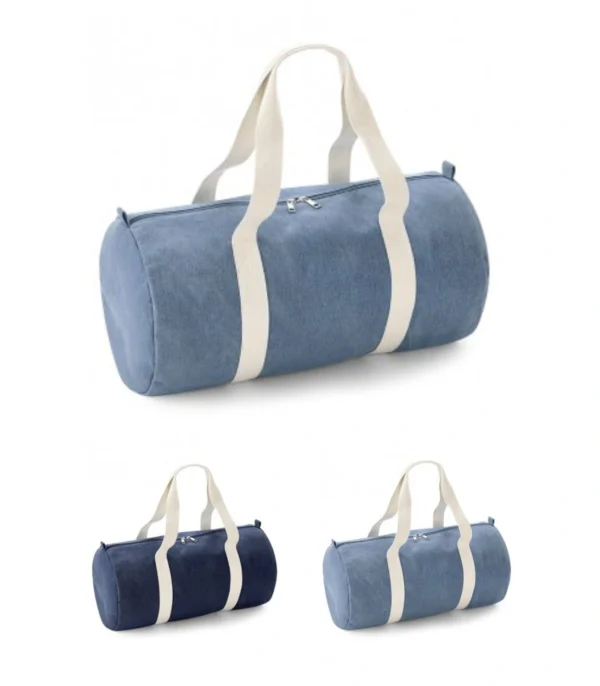 Bagbase BG646 Denim Barrel Bag