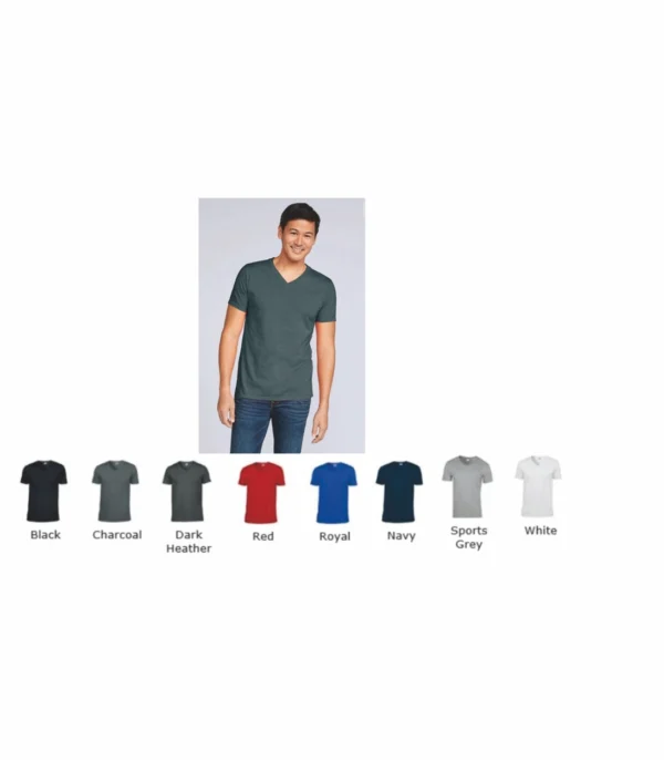 Gildan GD10 Soft Style Adult Vee Neck Tee Shirt