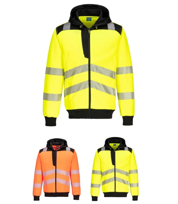 Portwest PW327 - PW3 Hi-Vis Zip Hoodie