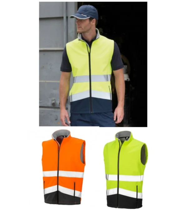 Result Safeguard RS451 Printable Safety Soft Shell Gilet