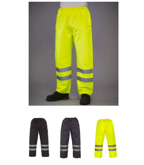 YK210 Hi-Vis Waterproof Overtrousers