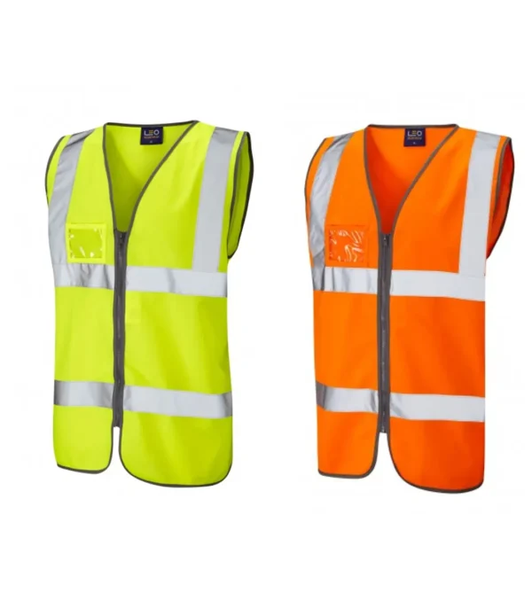 Leo W02 Rumsam ISO 20471 Class 2 Zipped ID Waistcoat 