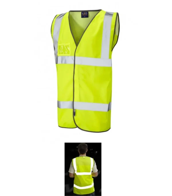 Leo Velator W03 ISO 20471 Class 2 Mesh Back Waistcoat Yellow