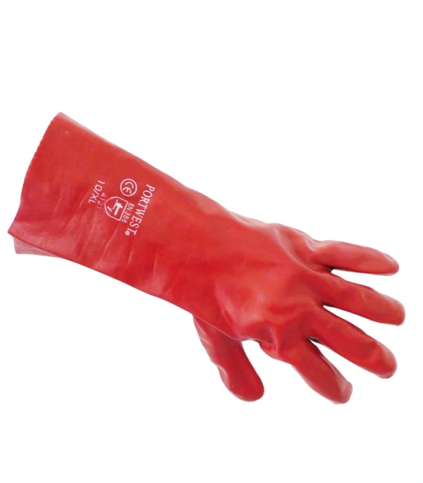 A435 Red PVC Gauntlett 35cm