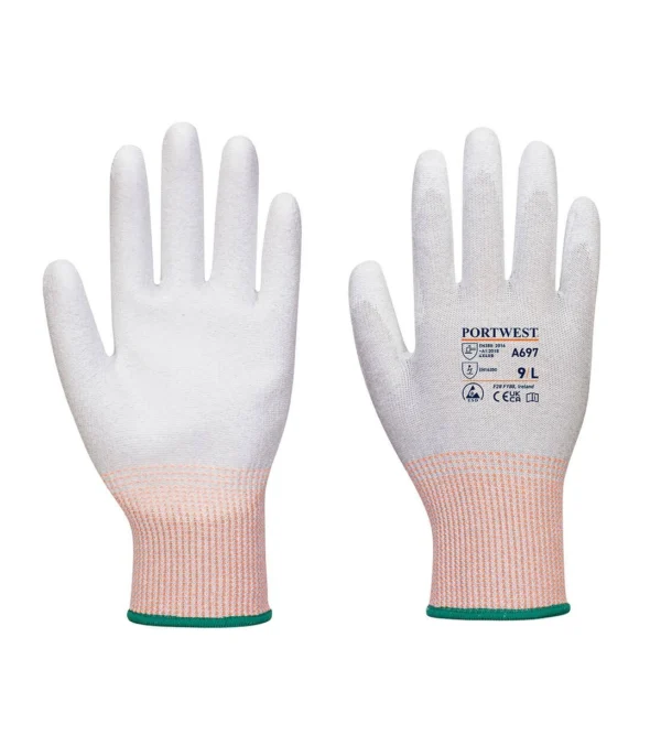 Portwest A697 - LR13 ESD PU Palm Glove - 12 pack