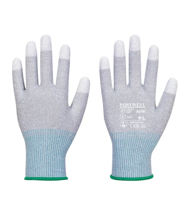 Portwest A698 - MR13 ESD PU Fingertip Glove - 12 Pack