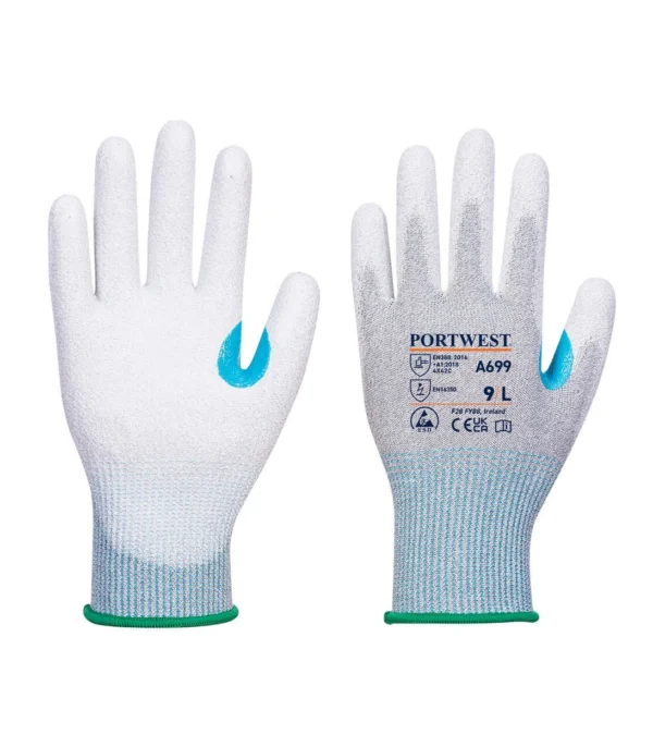 Portwest A699 - MR13 ESD PU Palm Glove - 12 pack