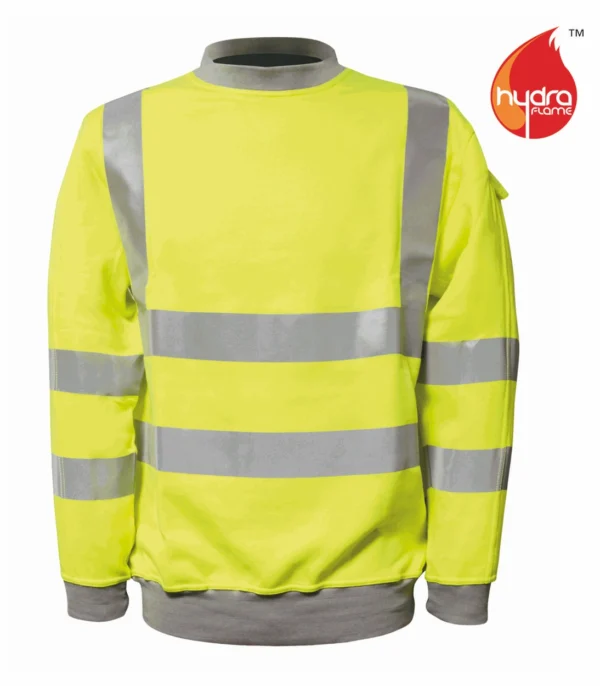 ORBIT BASOV: INHERENT FR ARC SWEATSHIRT IN HI VIS YELLOW