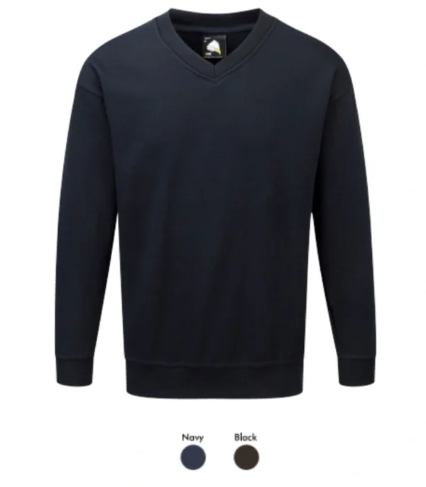 Orn 1260 Buzzard Premium Vee Neck Sweatshirt