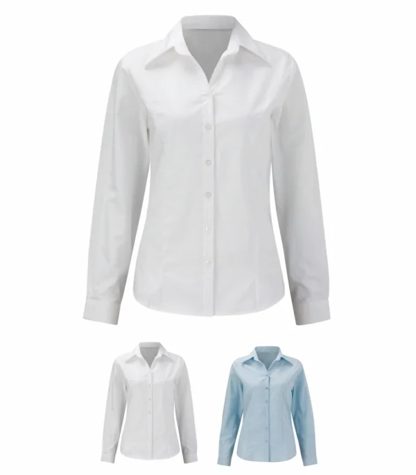 ORBIT CBL4 OXFORD BLOUSE: LONG SLEEVE