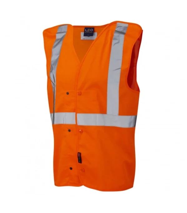 Leo Chapelton ISO 20471 Class 2 Underground Waistcoat Orange