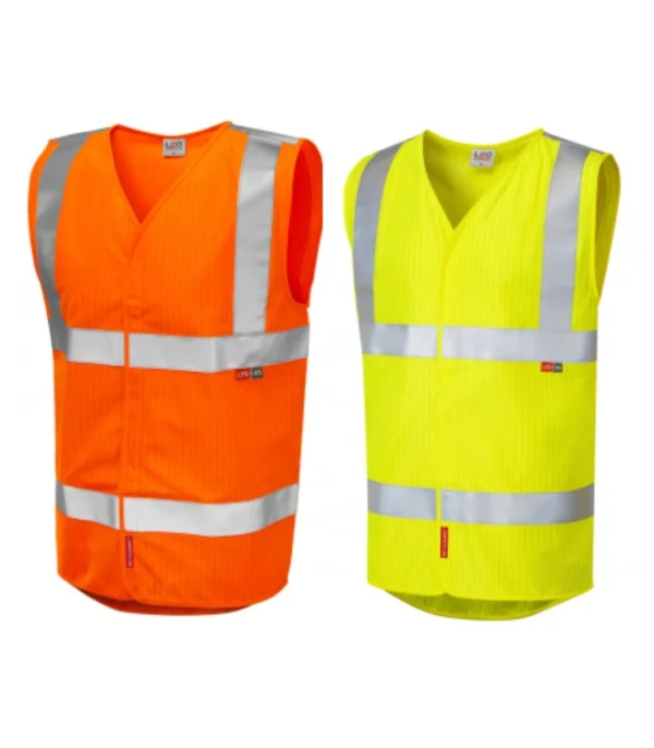 Leo Clifton ISO 20471 Class 2 LFS Anti-Static Waistcoat 