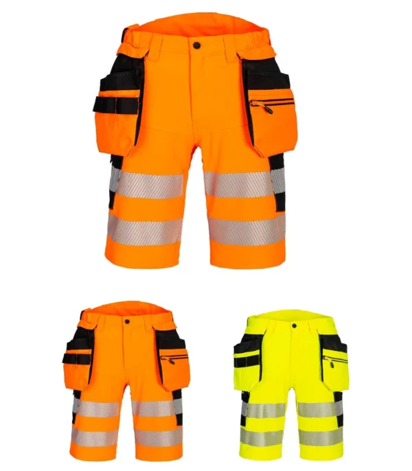 Portwest DX446 - DX4 Hi-Vis Holster Pocket Shorts