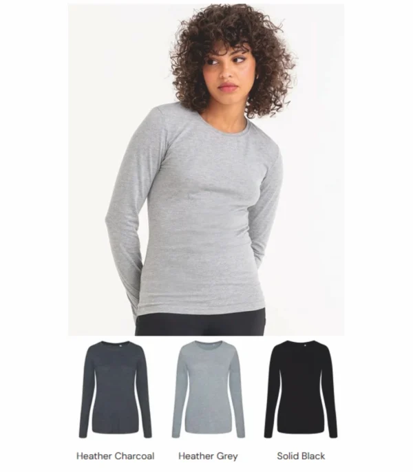 JT002f Girlie Long Sleeve Tr-Blend T-Shirt