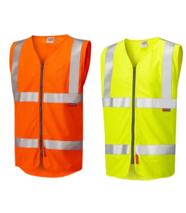 Leo Jacobstowe ISO 20471 Cl 2 LFS/AS Waistcoat Zip (EN 14116/EN