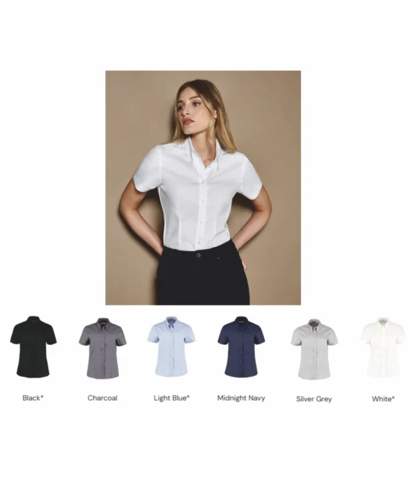 Kustom Kit K701 Ladies short sleeve Oxford blouse