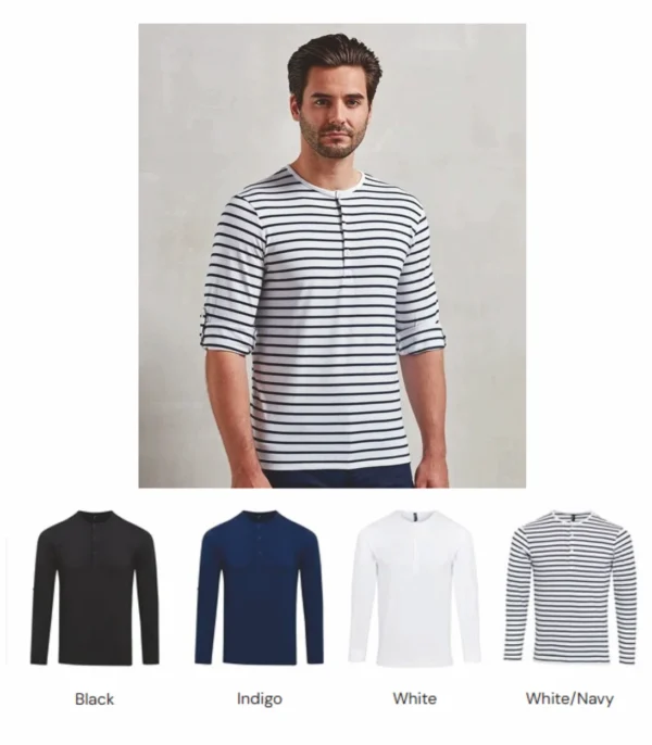 PR218 Premier Long John Roll Sleeve T-Shirt