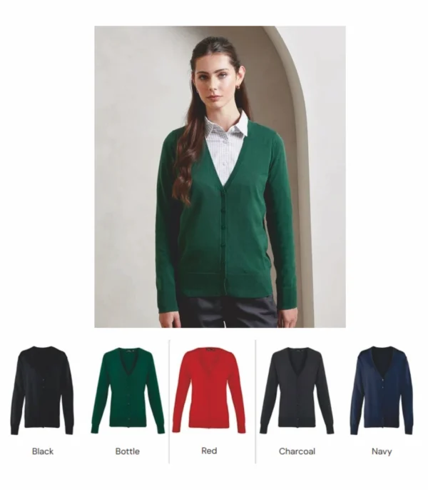 Premier PR697 Ladies Button Through Knitted Cardigan