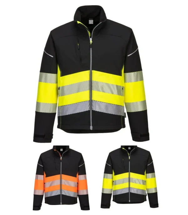 Portwest PW375 - PW3 Hi-Vis Class 1 Softshell Jacket (3L)