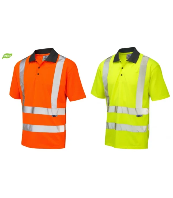 Leo Rockham ISO 20471 Class 2 Coolviz EcoViz®RP Polo Shirt
