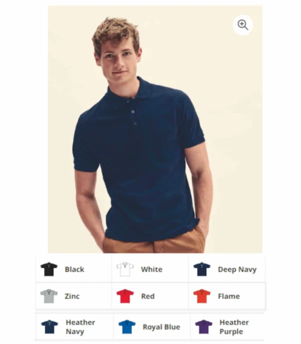 Fruit of the Loom SS145  Iconic Pique Polo Shirt