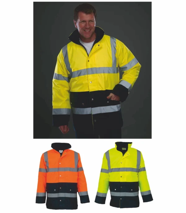 Yoko YK204 Hi Vis Two Tone Motorway Jacket