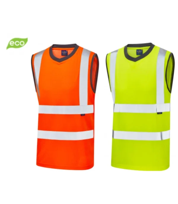 Leo Ashford ISO 20471 Class 2 Comfort EcoViz®PB Sleeveless T-Shi