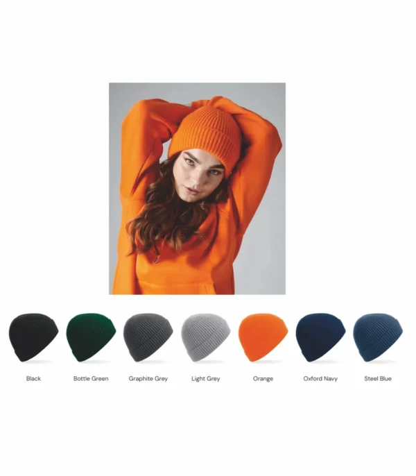 BB380 Beechfield Engineered Knit Ribbed Beanie