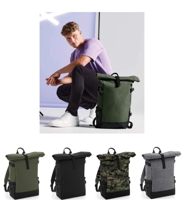 Bagbase BG858 Block Roll-top Backpack