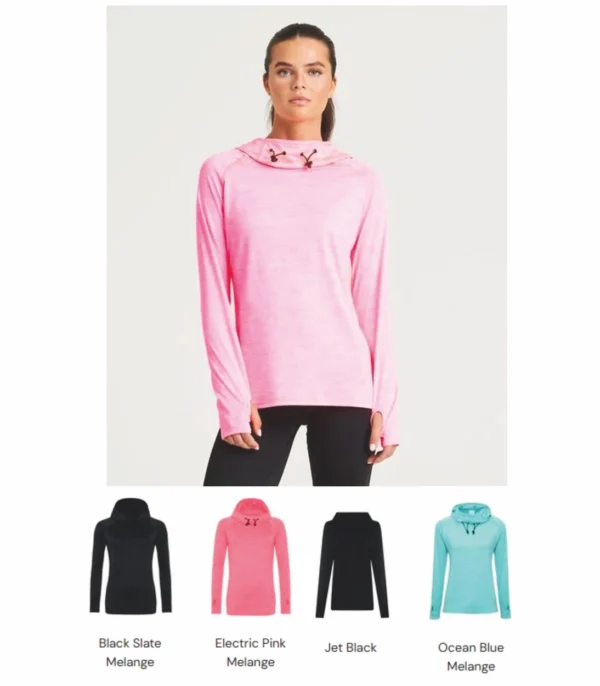 AWD JC038 Just Cool Girlie Cowl Neck Top