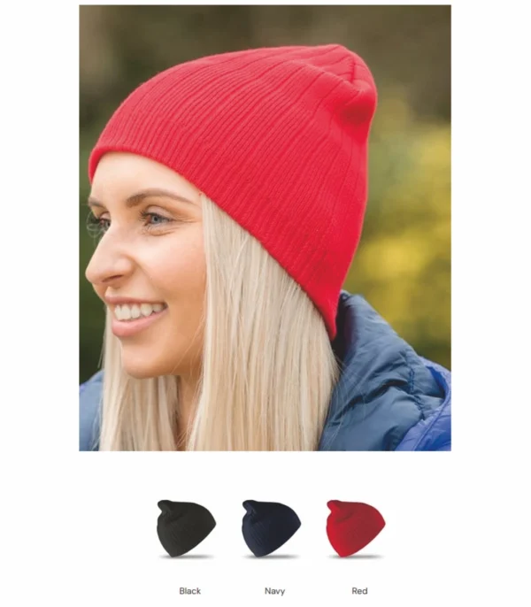 Result RC074 Double Knit Cotton Beanie