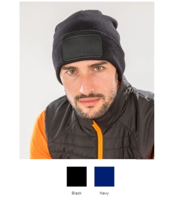 Result RC927 Genuine Recycled Double Knit Printers Beanie