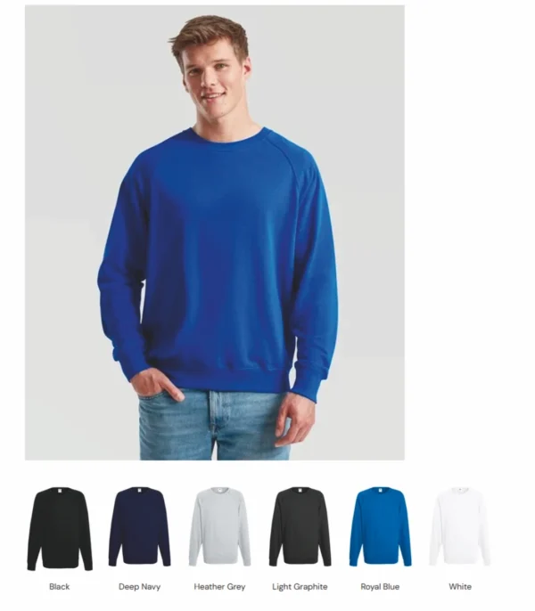 Fruit of the Loom SS63 Lightweight Raglan Sweatshirt