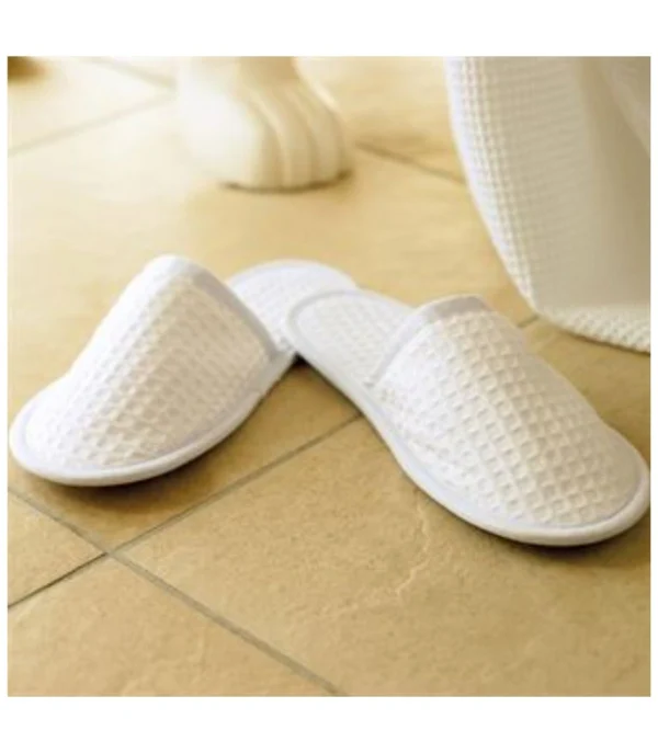 Towel City TC066 Waffle Mule Slippers